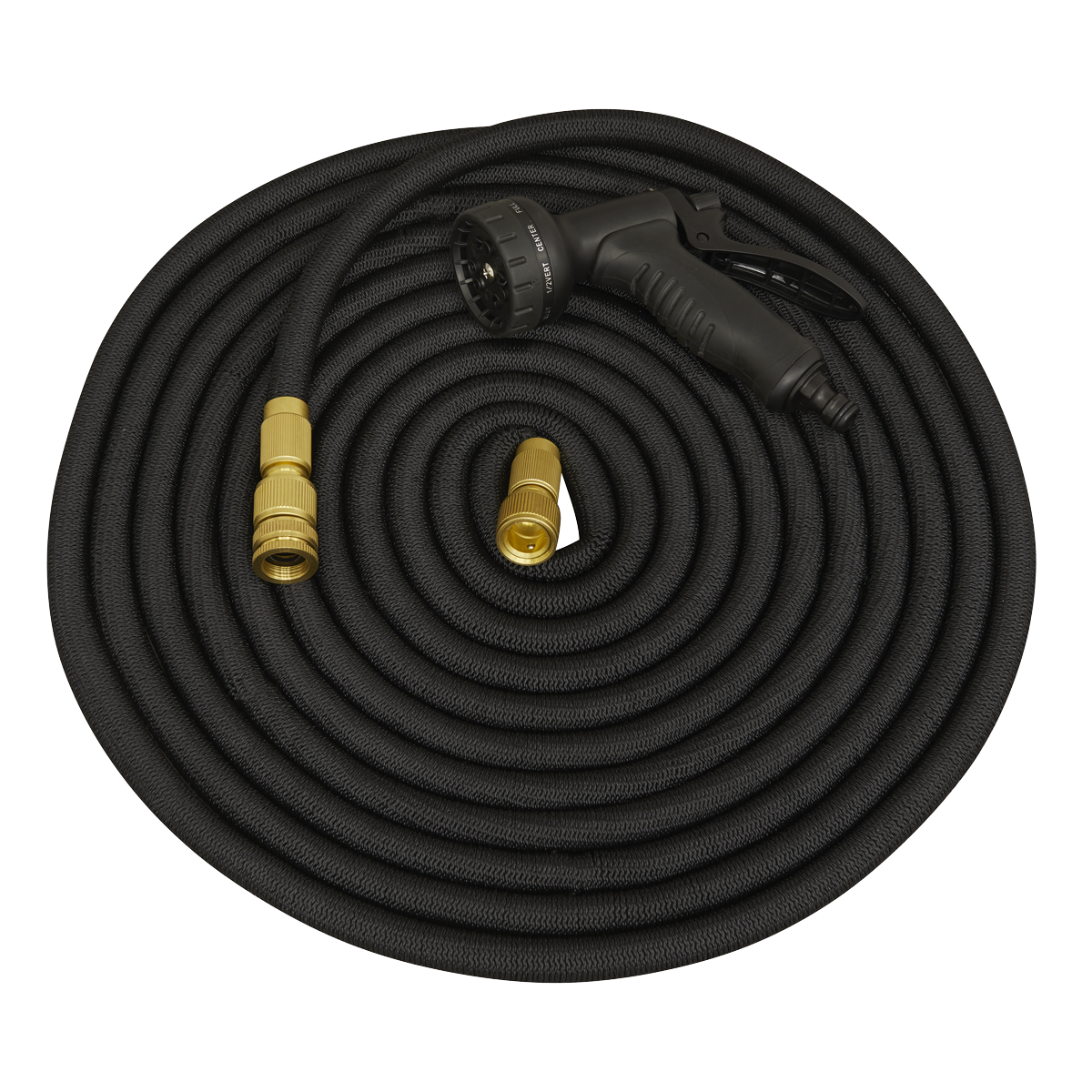 Sealey GH15E Ø17mm Expandable Garden Hose Black 15m Premium