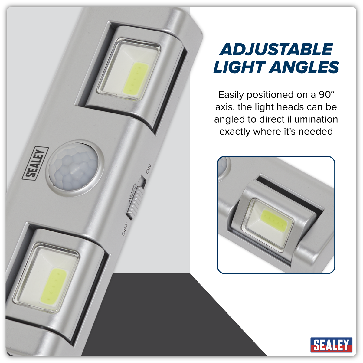 Sealey GL93 Auto Light with PIR Sensor 1W COB LED
