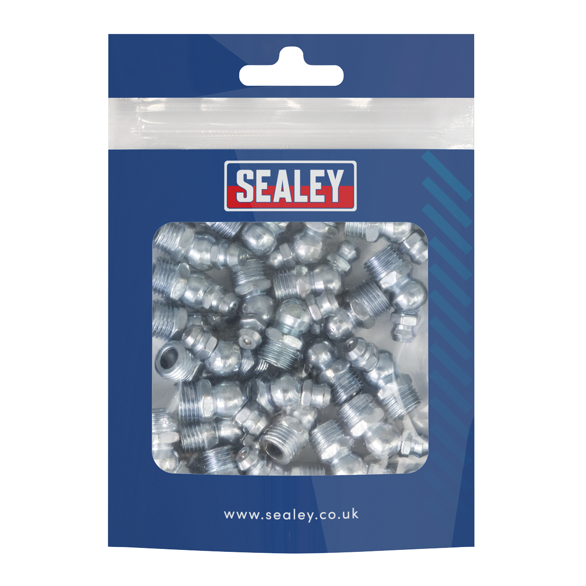 Sealey GNM10 45° Grease Nipple 10 x 1mm - Pack of 25
