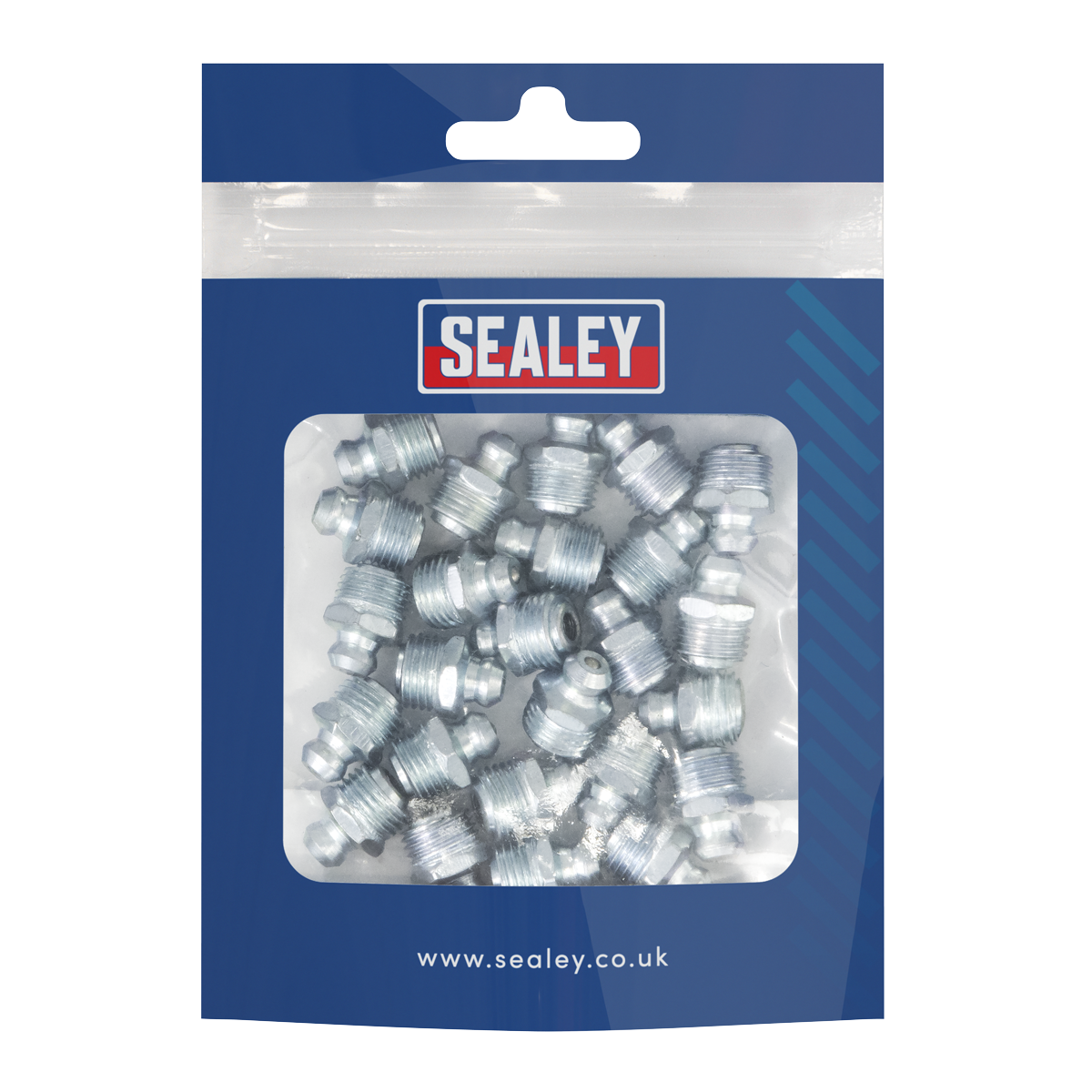 Sealey GNM18 Straight Grease Nipple M10 x 1mm - Pack of 25