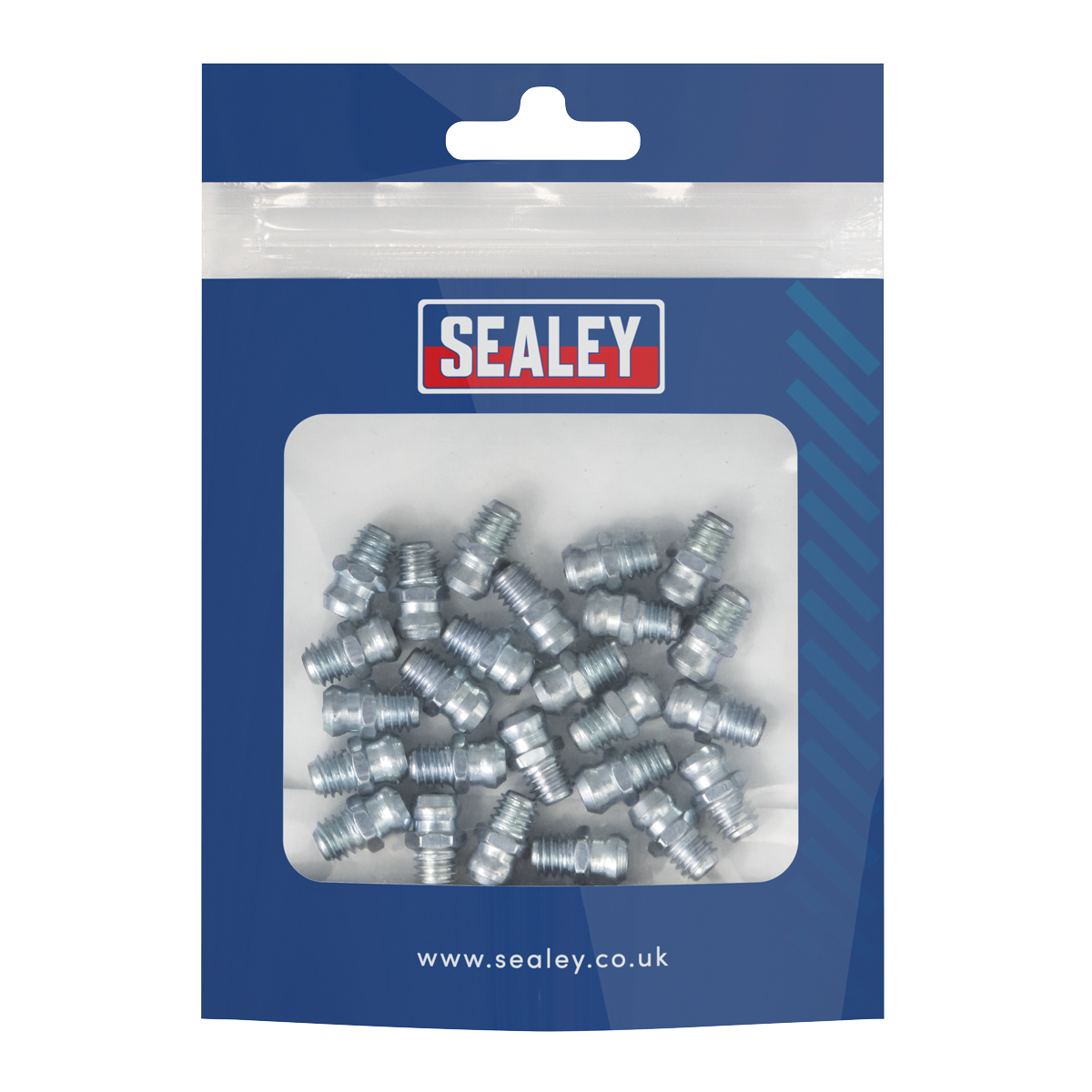 Sealey GNM19 Straight Grease Nipple 6 x 1mm - Pack of 25