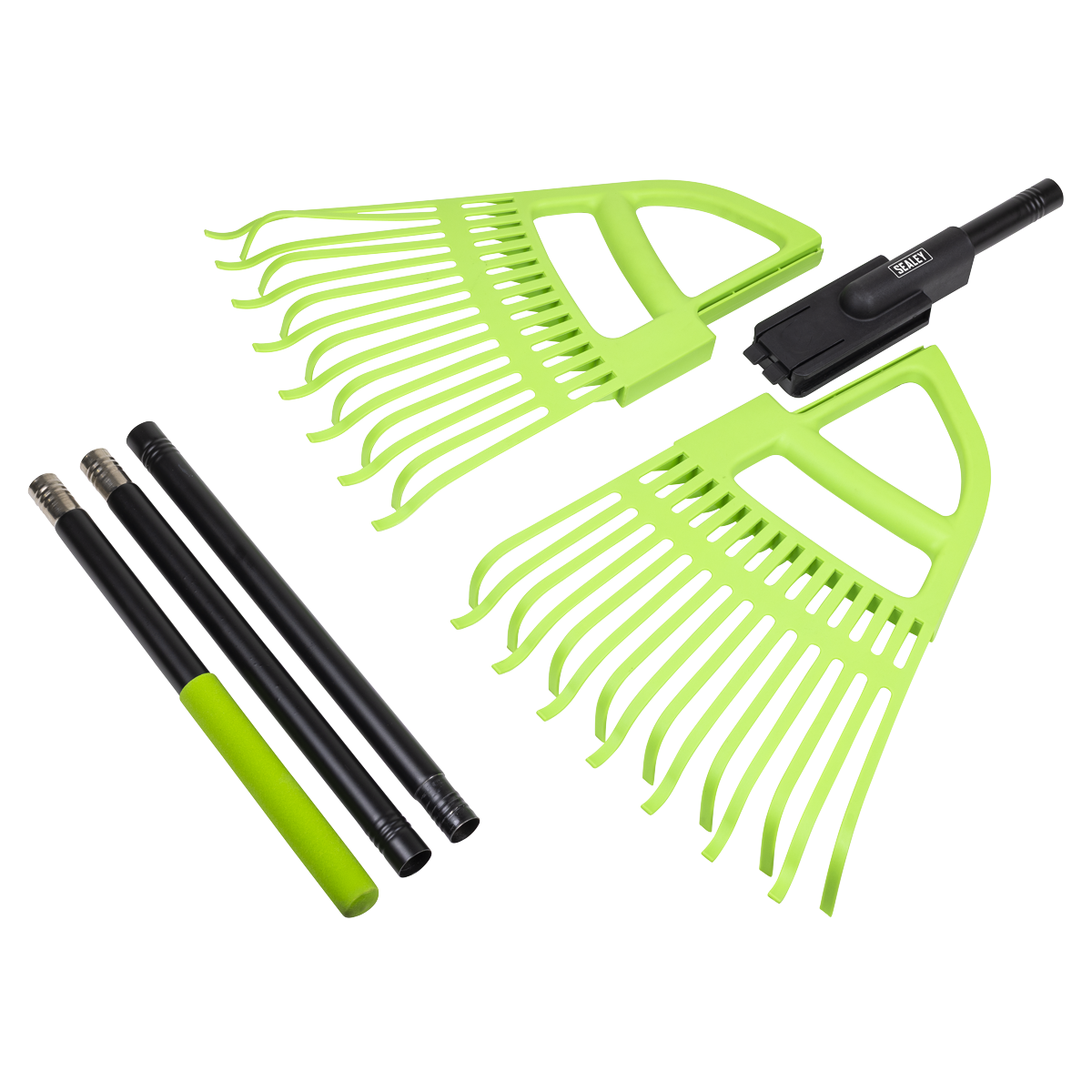 Sealey GTLG2 2-in-1 Rake & Leaf Grabbers