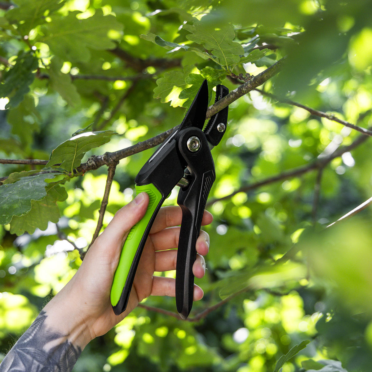 Sealey GTSG005 Anvil Secateurs with Soft Grip Handle, 3-Stage Safety Lock & Carbon Steel Blade, 220mm