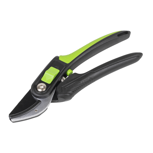 Sealey GTSG005 Anvil Secateurs with Soft Grip Handle, 3-Stage Safety Lock & Carbon Steel Blade, 220mm