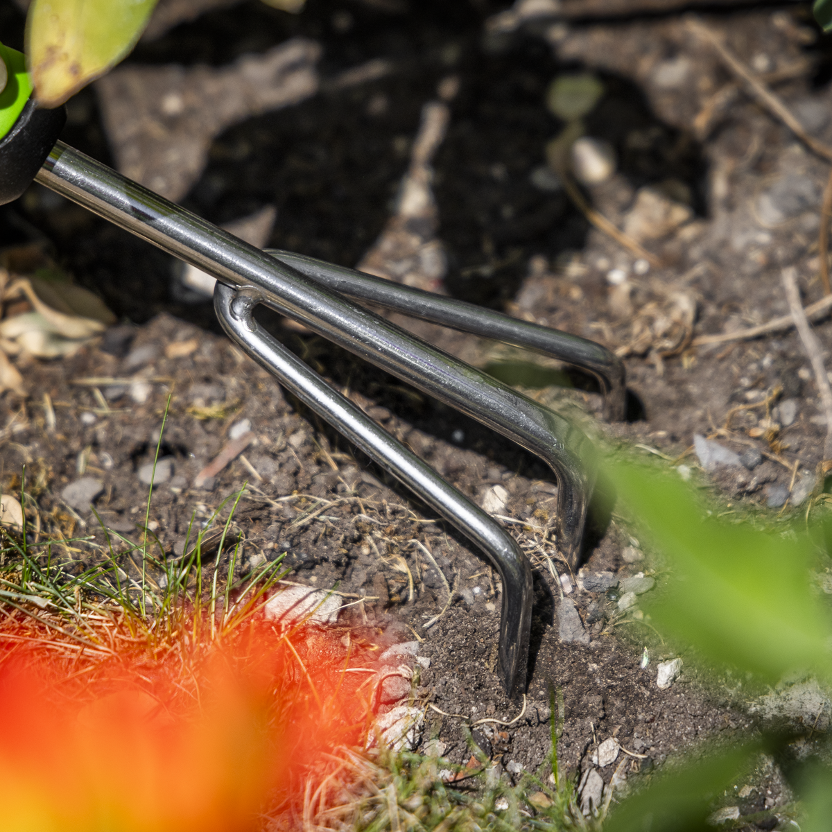 Sealey GTSG011 Hand Cultivator with Soft Grip Handle & Stainless Steel Tines