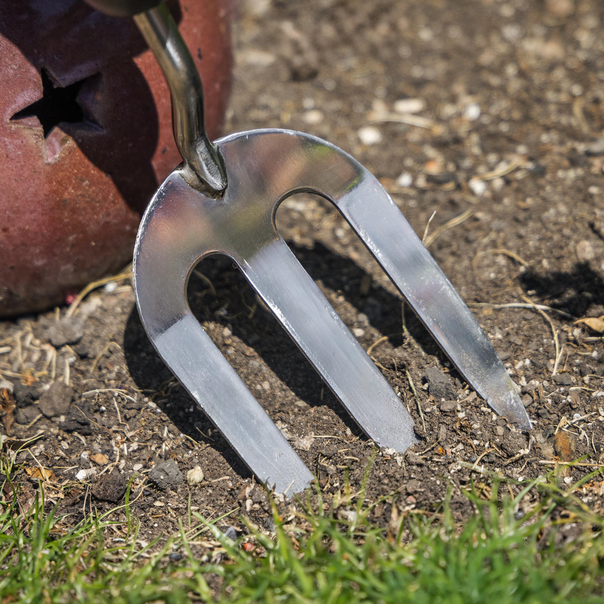Sealey GTSG021 Hand Fork with Soft Grip Handle & Stainless Steel Tines