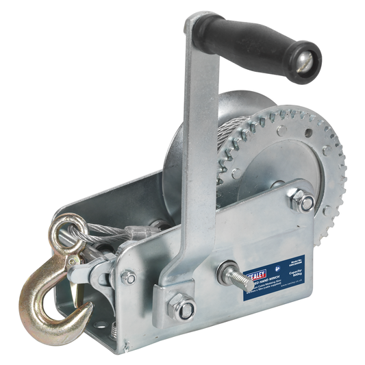 Sealey GWC2000M Geared Hand Winch with Cable 900kg Capacity
