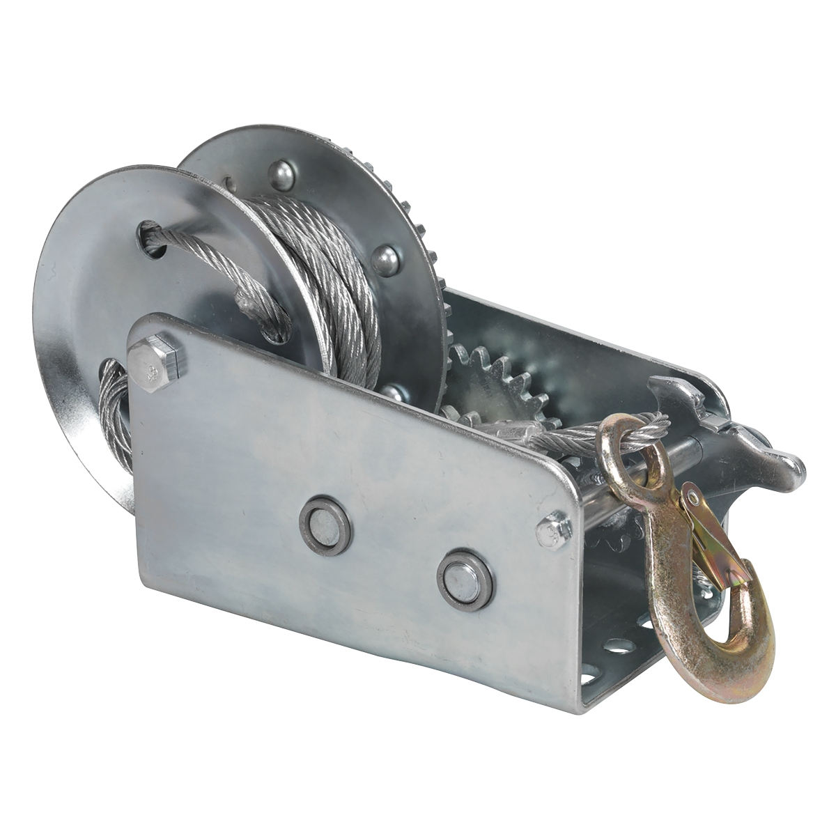 Sealey GWC2000M Geared Hand Winch with Cable 900kg Capacity