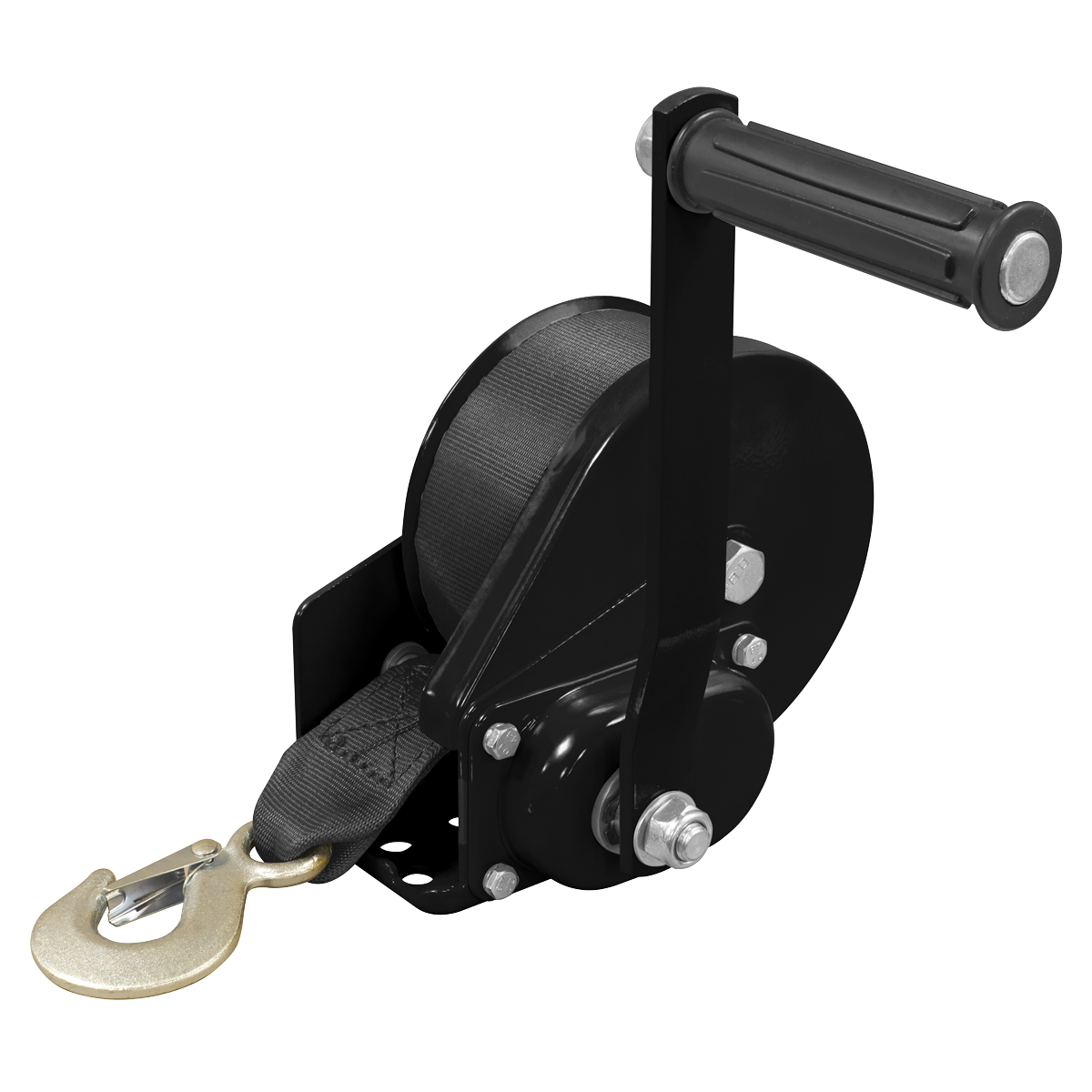 Sealey GWW1200B Geared Hand Winch with Brake & Webbing 540kg Capacity