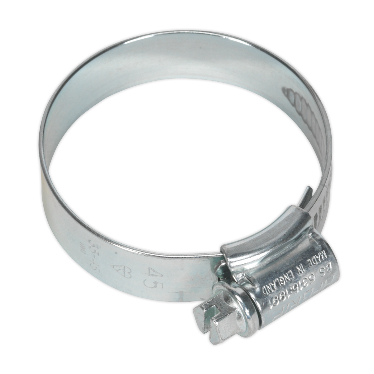 Sealey HCJ245 HI-GRIP® Zinc Plated Hose Clip 35-45mm - Pack of 20