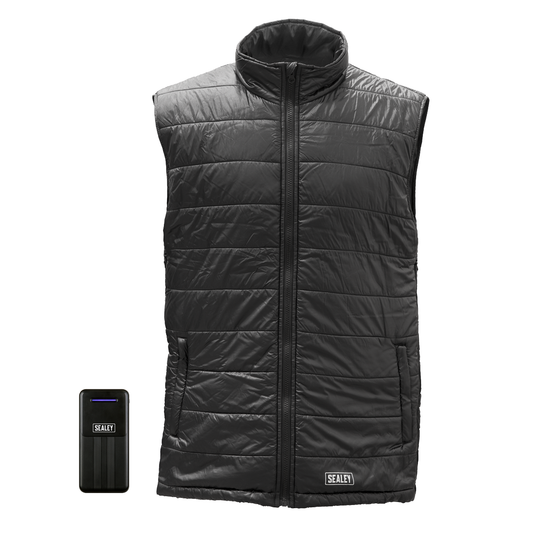 Sealey HG01KIT 5V Heated Puffy Gilet with Power Bank 10Ah - 44" to 52" Chest