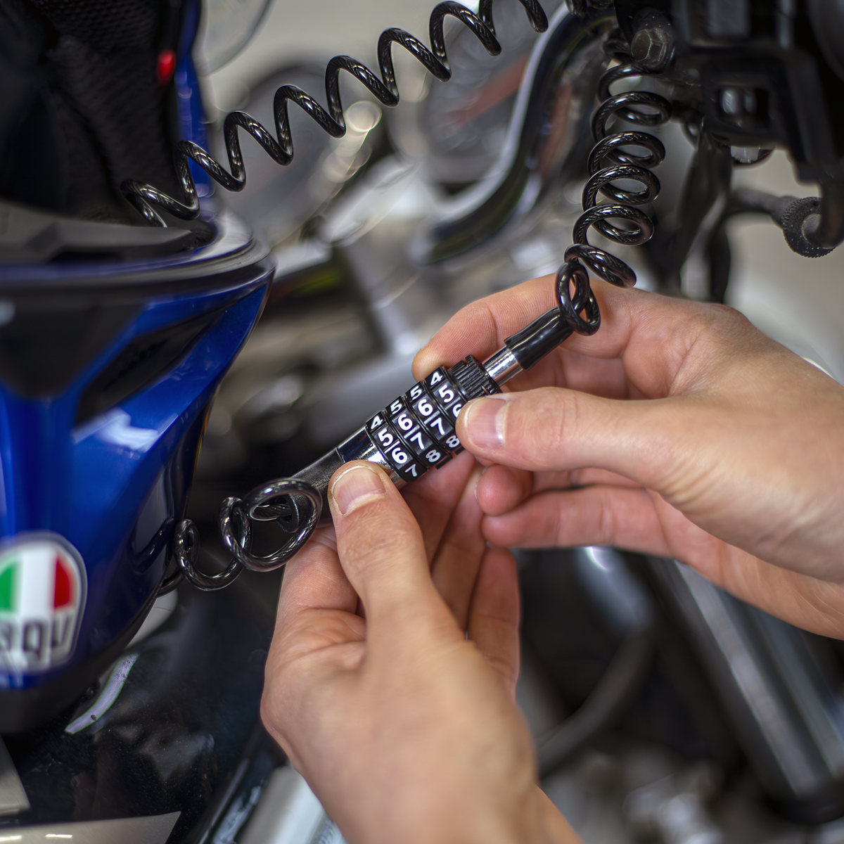 Sealey HGL01 Helmet/Gear Cable Lock