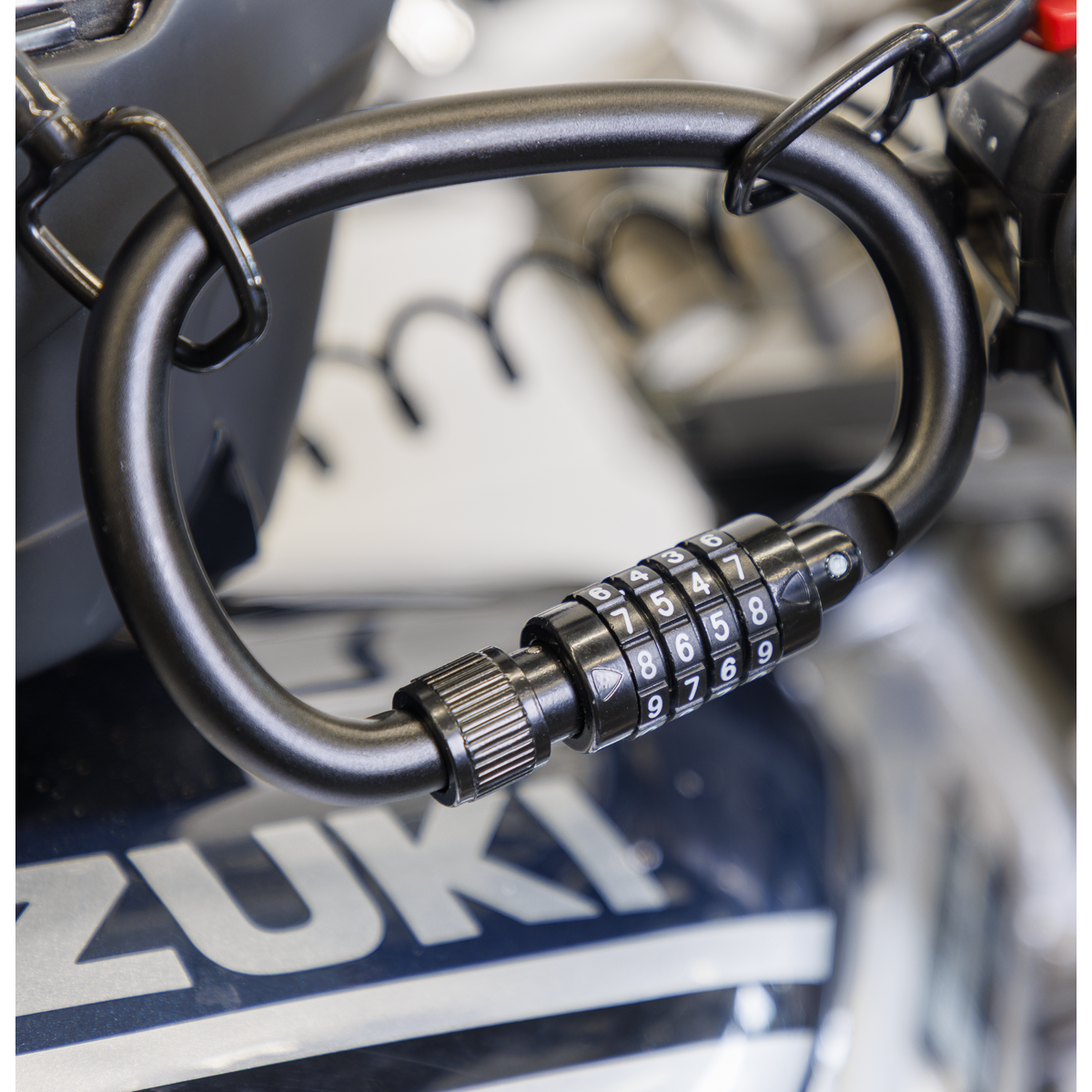 Sealey HGL02 Helmet/Gear Lock with Cable