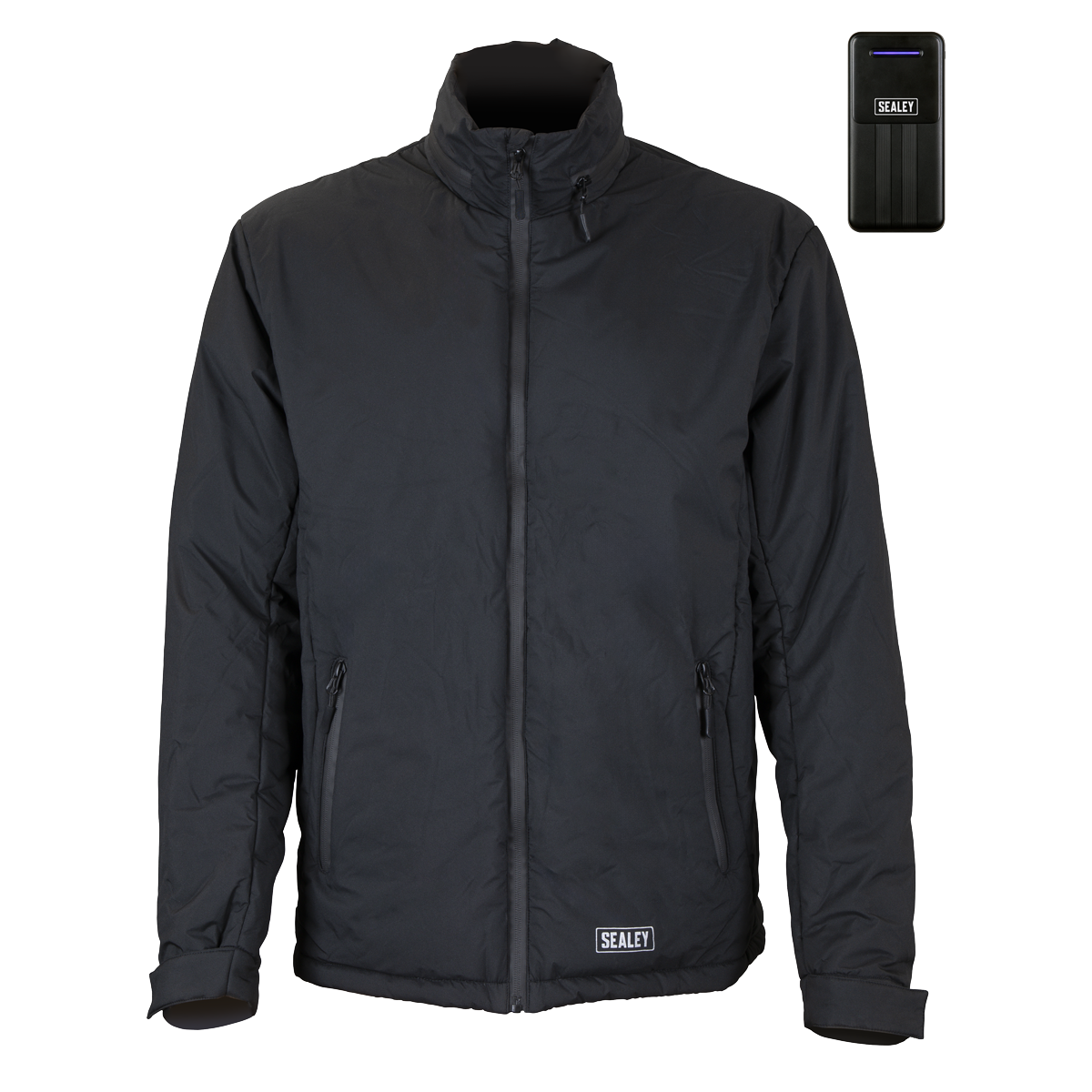 Sealey HJ03KIT 5V Heated Rain Jacket with Power Bank 10Ah - Large