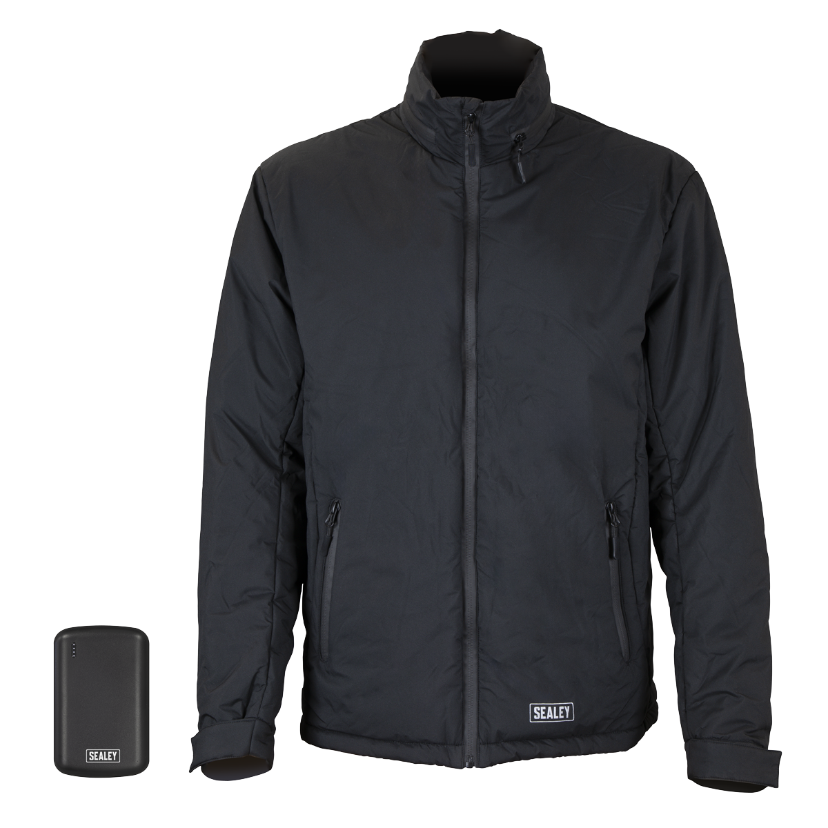 Sealey HJ03KIT 5V Heated Rain Jacket with Power Bank - Large