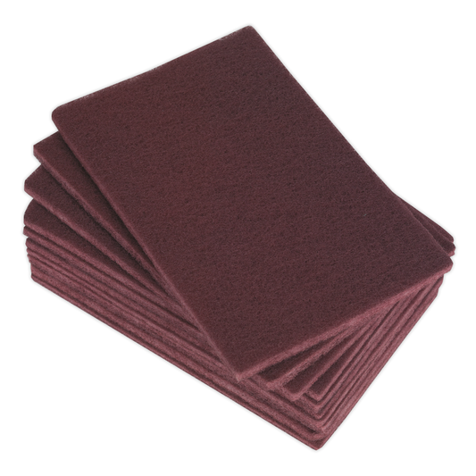 Sealey HP1523M Abrasive Finishing Pad 150 x 230mm, Medium - Pack of 10