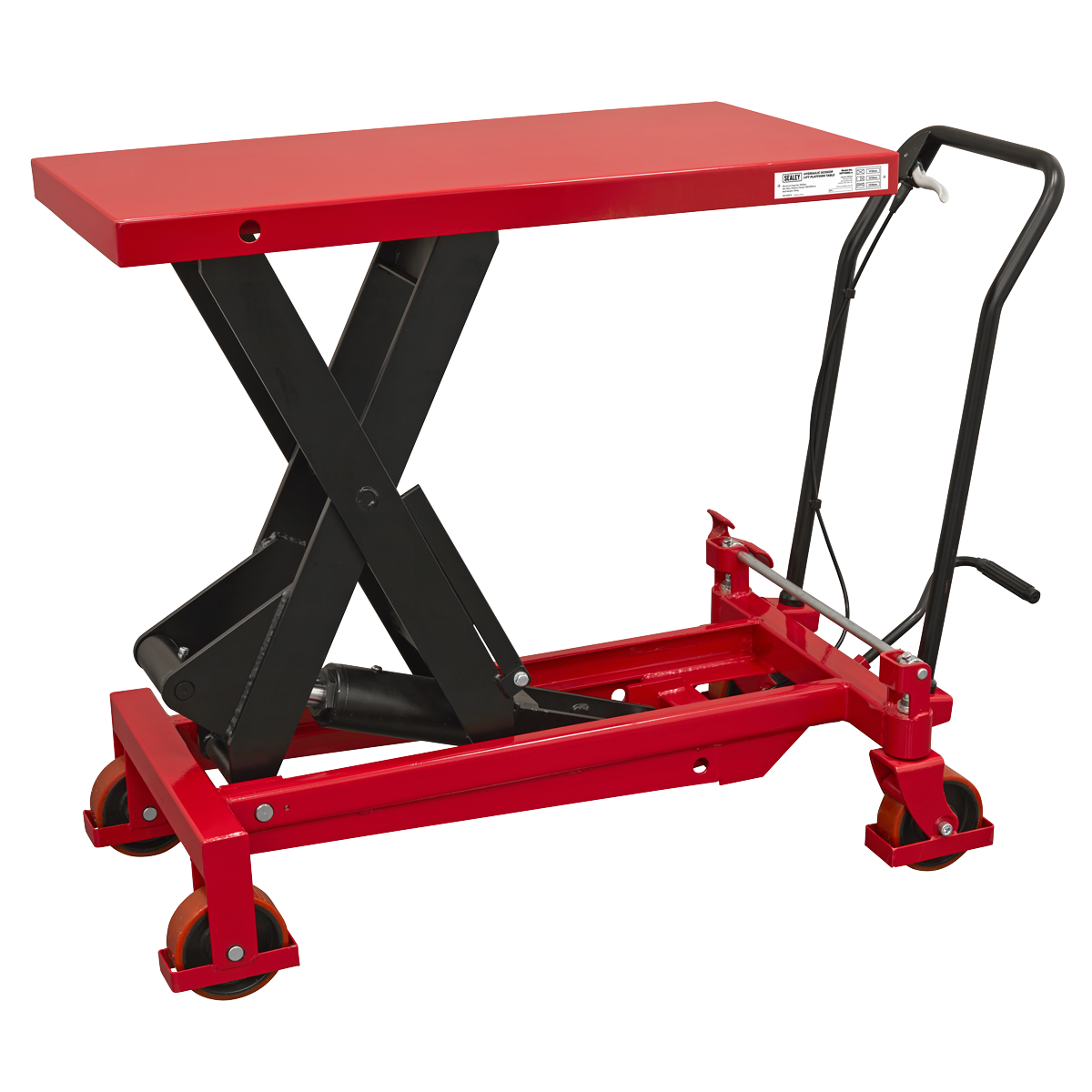 Sealey HPT1000 Hydraulic Scissor Lift Platform Table 1000kg Capacity