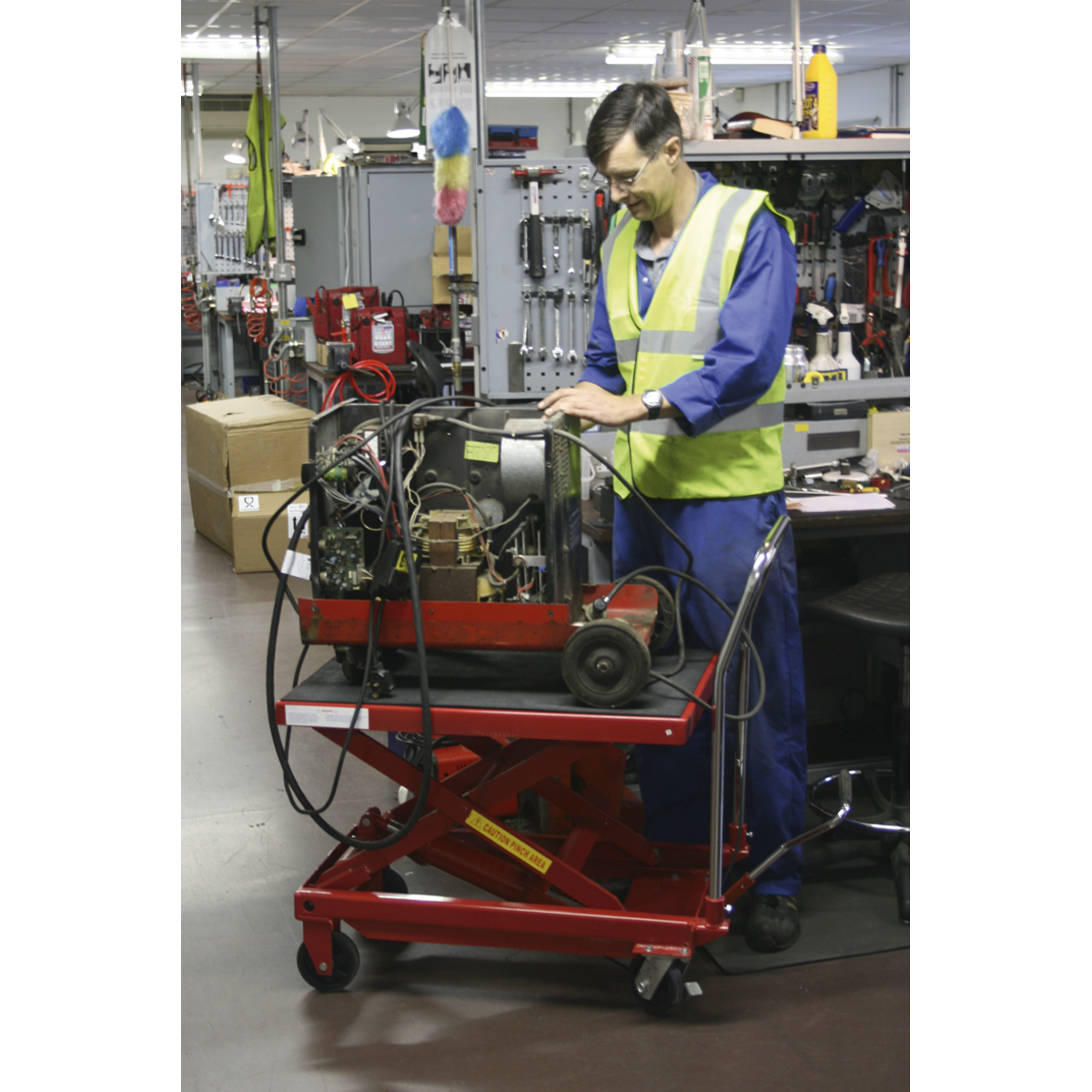 Sealey HPT500 Hydraulic Scissor Lift Platform Table 500kg Capacity