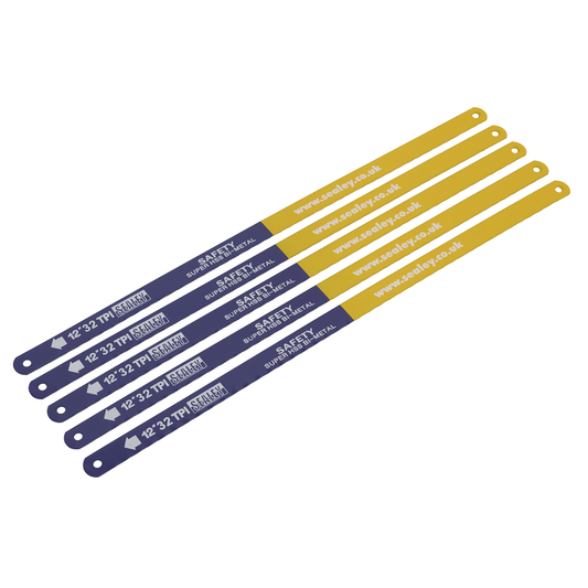 Sealey HSB0532 HSS Bi-Metal Hacksaw Blade 32tpi 300mm - Pack of 5