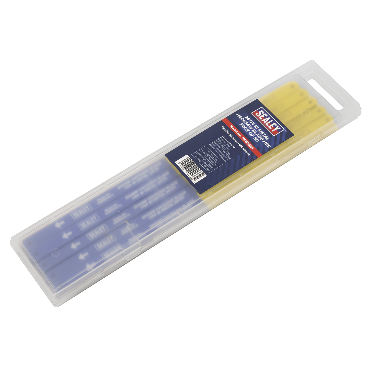 Sealey HSB5024 HSS Bi-Metal Hacksaw Blade 24tpi 300mm - Pack of 50