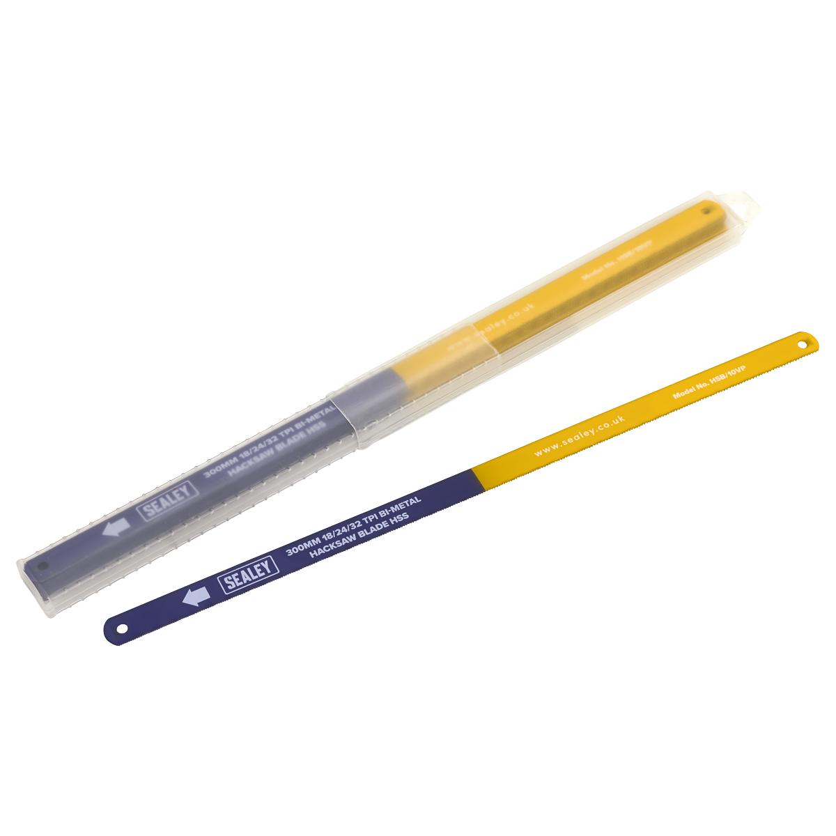 Sealey HSB/10VP Bi-Metal Hacksaw Blade 18/24/32tpi Vari-Pitch 300mm - Pack of 10