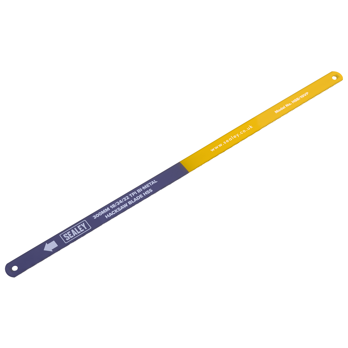 Sealey HSB/10VP Bi-Metal Hacksaw Blade 18/24/32tpi Vari-Pitch 300mm - Pack of 10