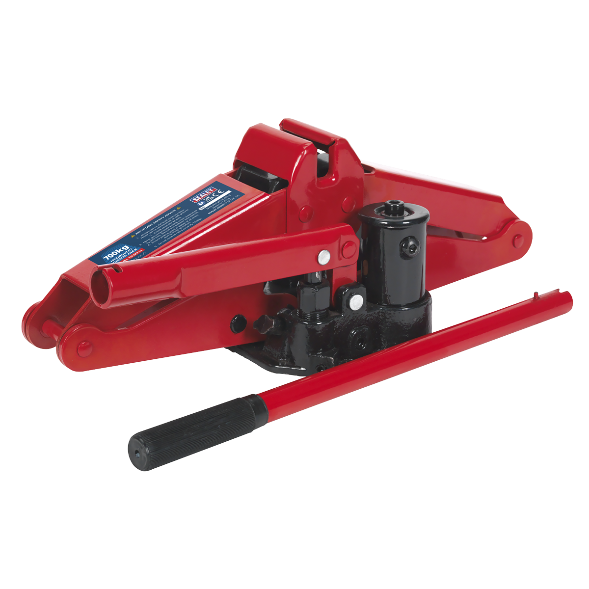 Sealey HSJ07 Hydraulic Scissor Jack 700kg Capacity
