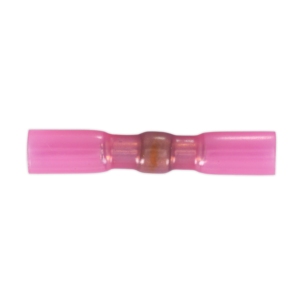 Sealey HSSB25R Heat Shrink Butt Connector with Crimp & Solder, Red - Pack of 25