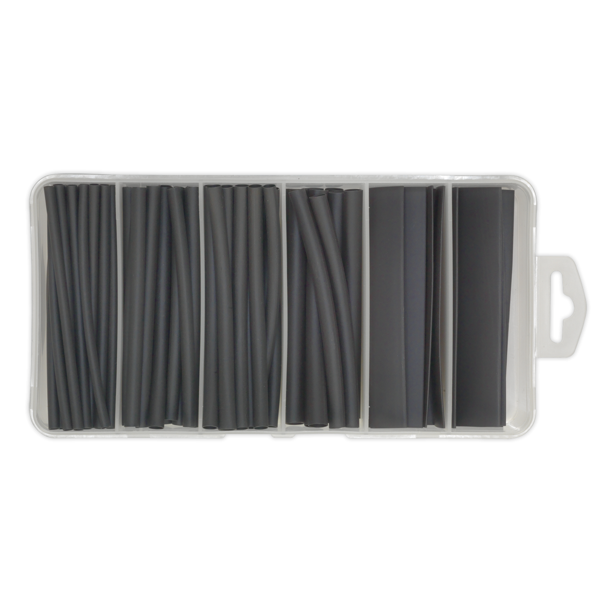 Sealey HST100B Heat Shrink Tubing Assortment 100mm 95pc - Black