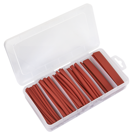 Sealey HST100R Heat Shrink Tubing Assortment 100mm 95pc - Red