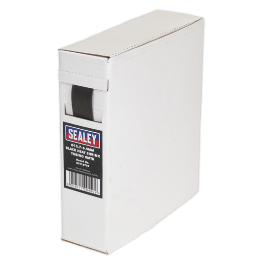 Sealey HST12708 Heat Shrink Tubing 12.7-6.4mm 8m - Black