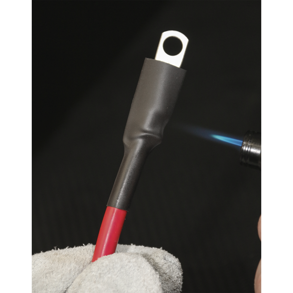 Sealey HST12708 Heat Shrink Tubing 12.7-6.4mm 8m - Black