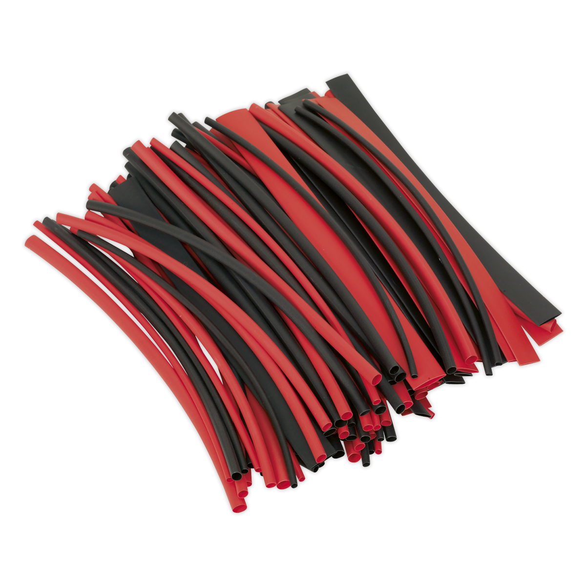 Sealey HST200BR Heat Shrink Tubing 200mm 100pc - Black & Red