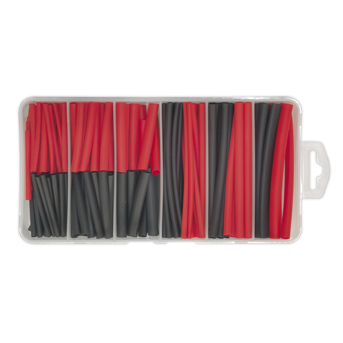 Sealey HST501BR Heat Shrink Tubing Assortment 50 & 100mm 180pc - Black & Red