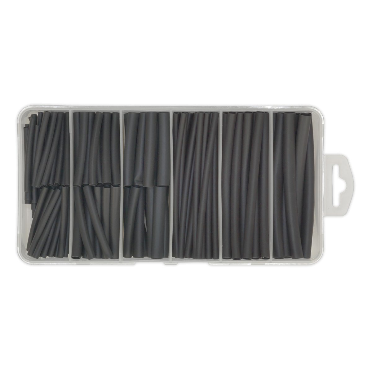 Sealey HST501B Heat Shrink Tubing Assortment 50 & 100mm 180pc - Black