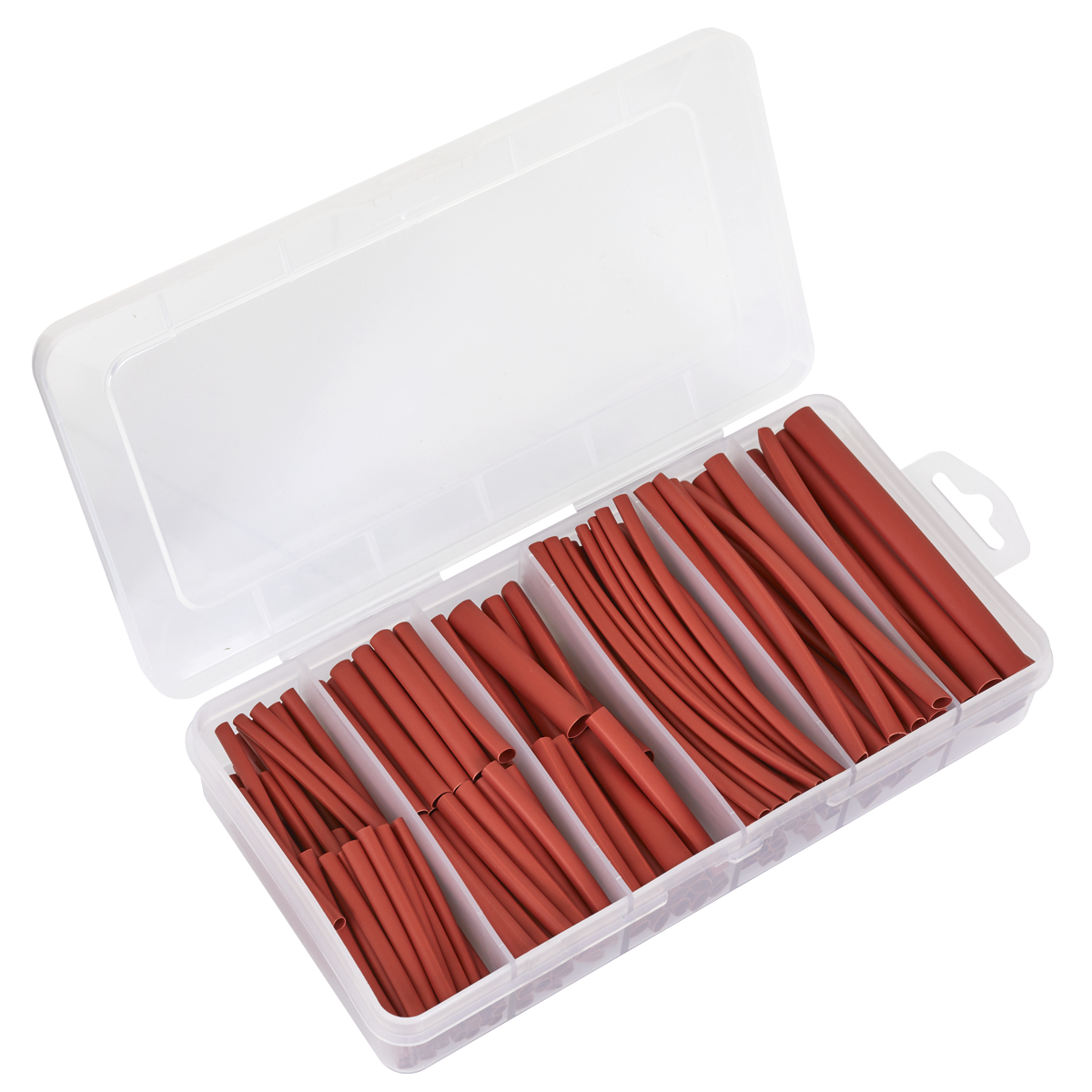 Sealey HST501R Heat Shrink Tubing Assortment 50 & 100mm 180pc - Red