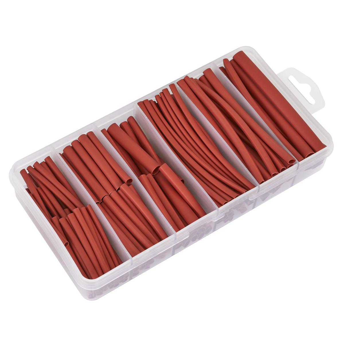 Sealey HST501R Heat Shrink Tubing Assortment 50 & 100mm 180pc - Red