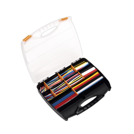 Sealey HST590MC Heat Shrink Tubing Assortment 50, 100, 150 & 200mm 590pc - Mixed Colours