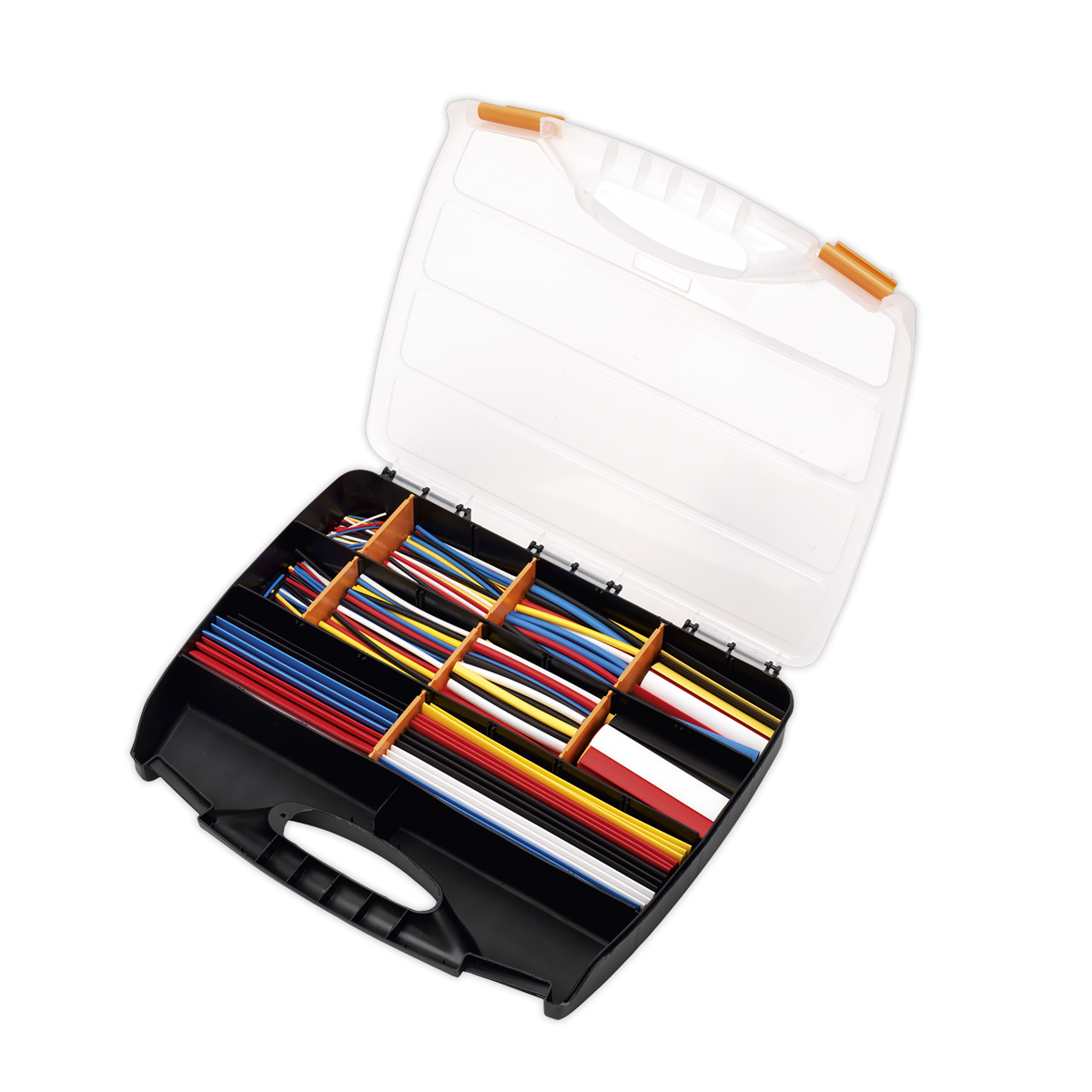 Sealey HST590MC Heat Shrink Tubing Assortment 50, 100, 150 & 200mm 590pc - Mixed Colours