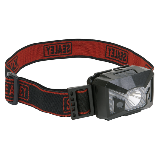 Sealey HT03LED Head Torch with Auto-Sensor 3W SMD & 2 Red LED