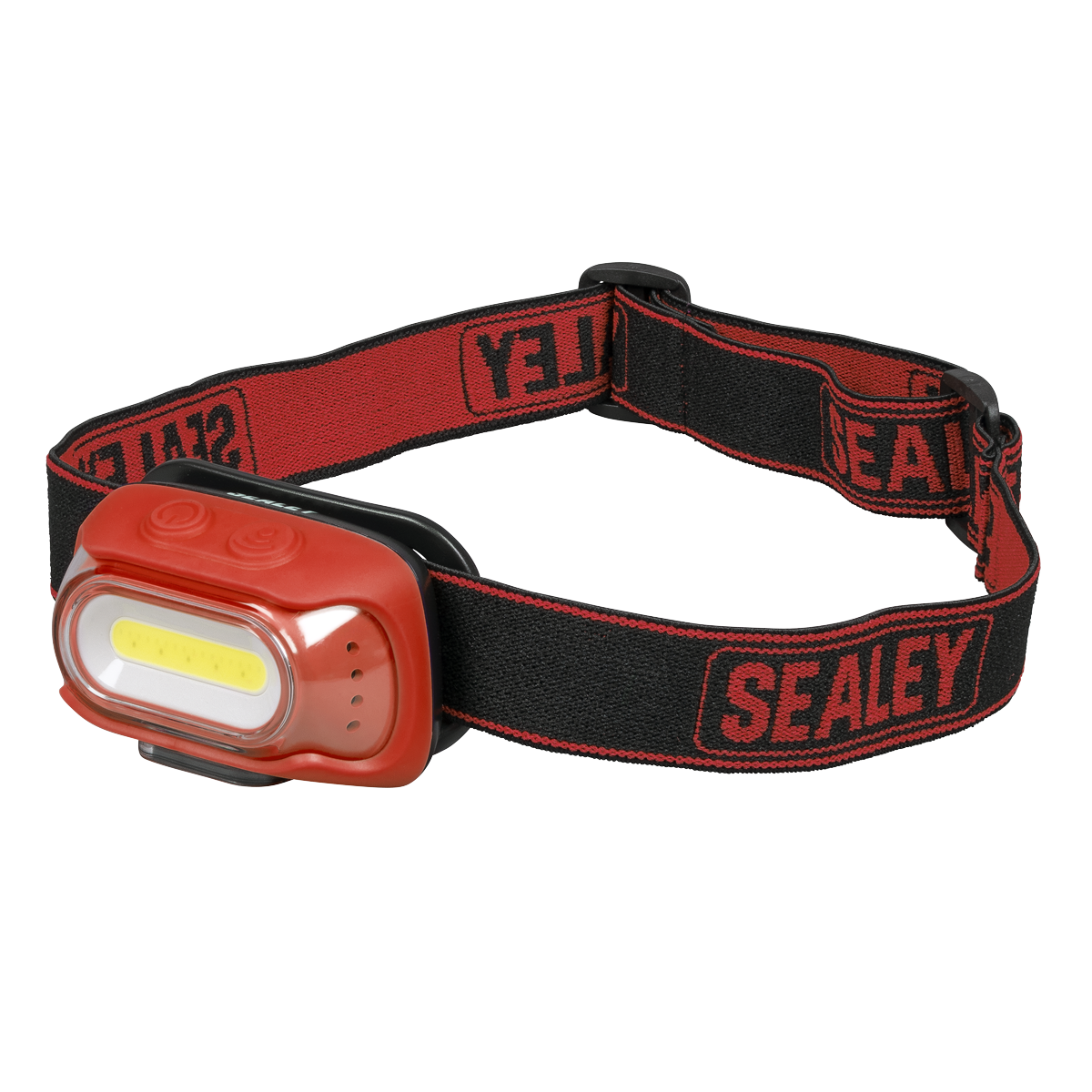 Sealey HT08RR Rechargeable Head Torch with Auto-Sensor 8W COB LED - Red