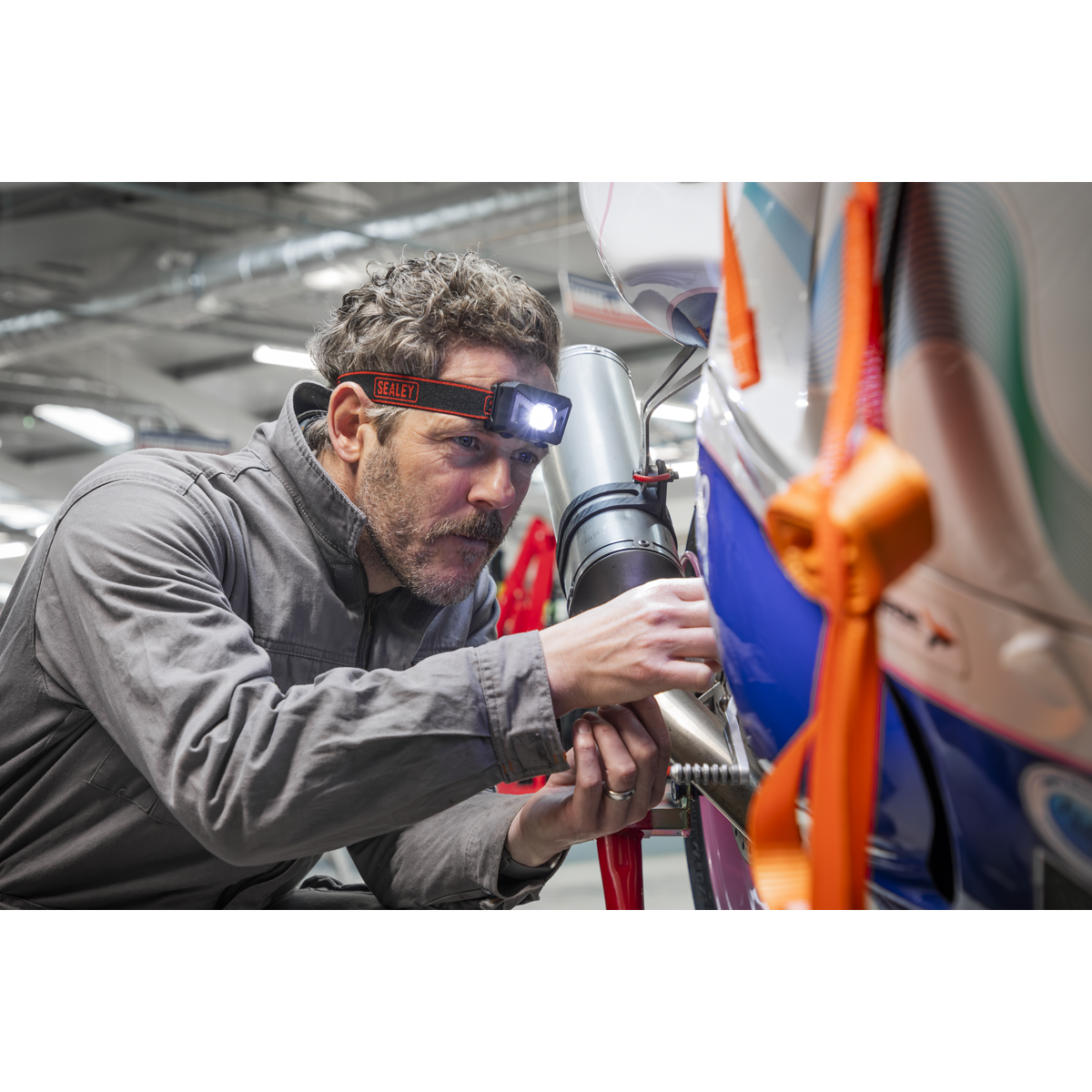 Sealey HT102R Rechargeable Head Torch with Auto-Sensor 3W SMD LED