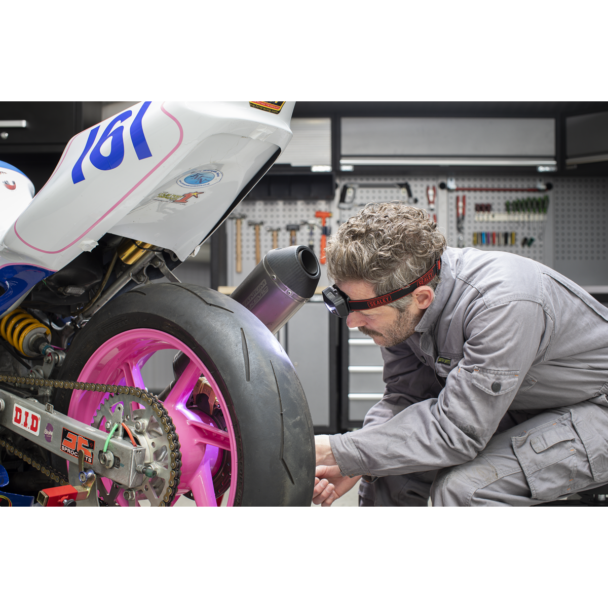 Sealey HT102R Rechargeable Head Torch with Auto-Sensor 3W SMD LED