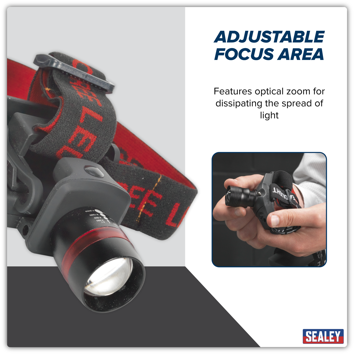 Sealey HT103LED Head & Hat Torch 3W SMD LED