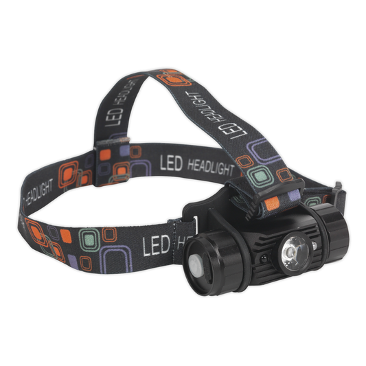 Sealey HT108LED Rechargeable Head Torch with Auto-Sensor 5W SMD LED