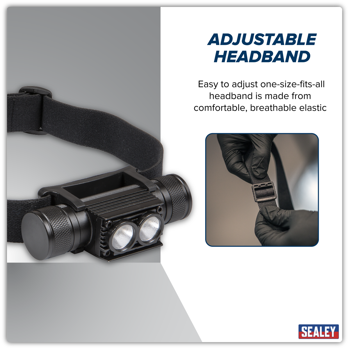 Sealey HT110R Rechargeable Head Torch 10W SMD LED