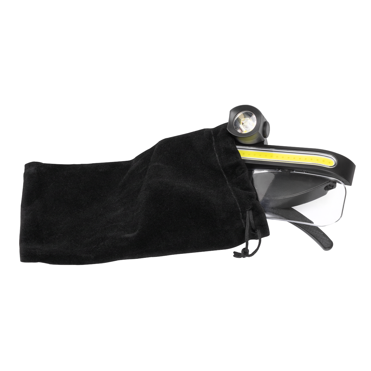 Sealey HT112R Rechargeable LED Head Torch Removable PC Lens 9W COB & 5W LED