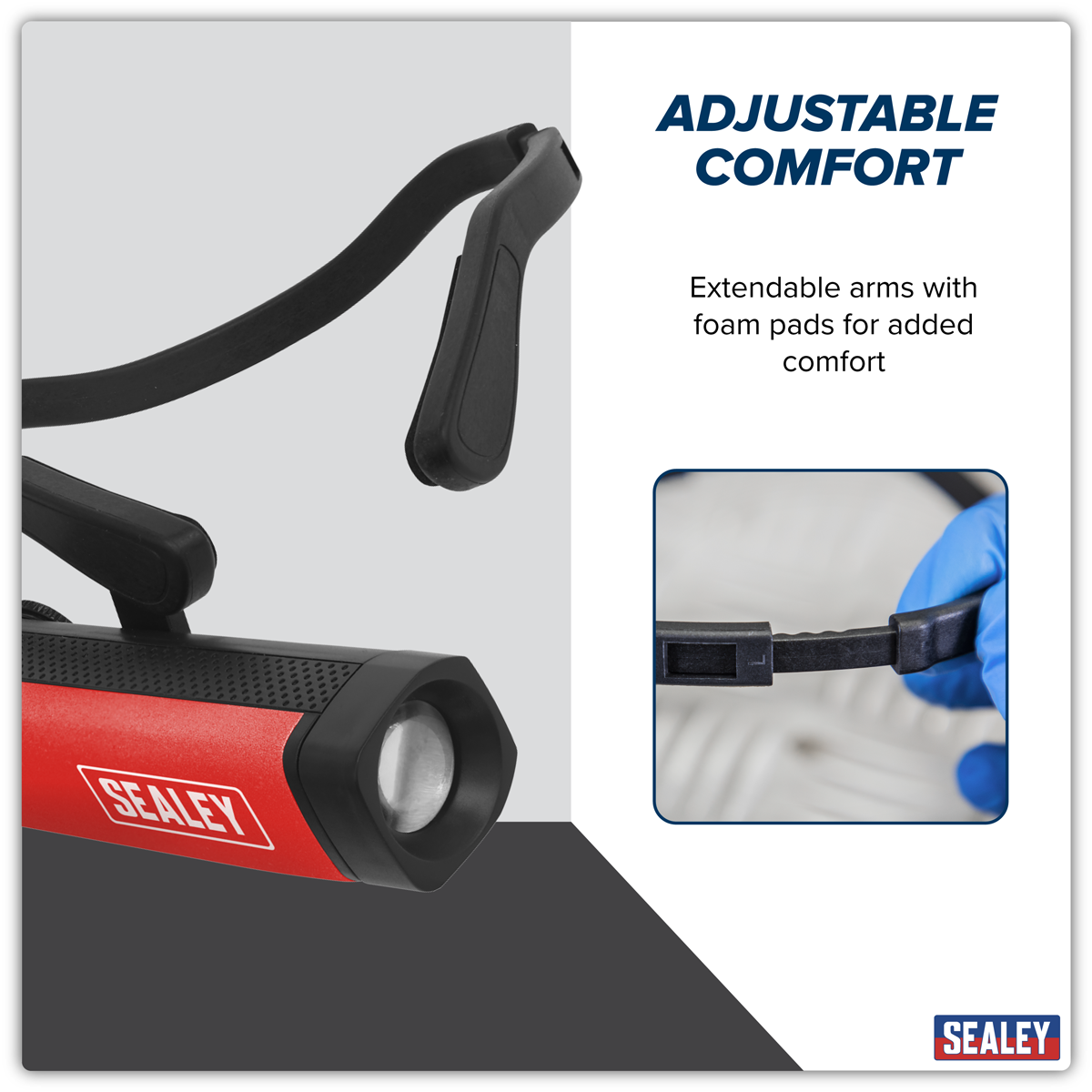 Sealey HT301R Rechargeable Head Torch 2.5W SMD LED