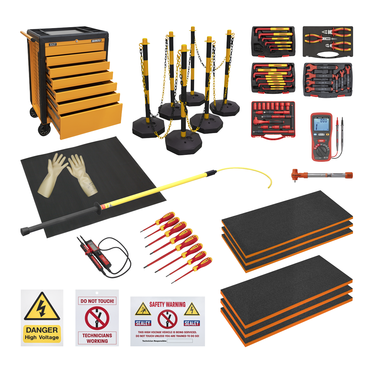 Sealey HVCOM1 EV/Hybrid Master Tool Kit 19pc