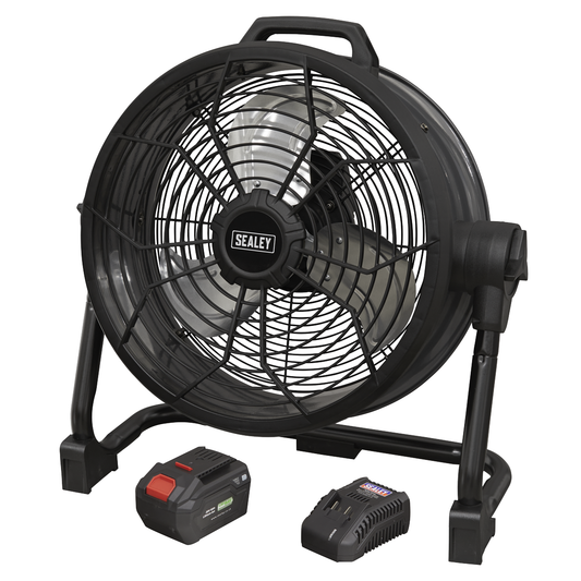 Sealey HVD16CCOMBO SV20 Series 16" High Velocity Drum Fan Kit 20V/230V